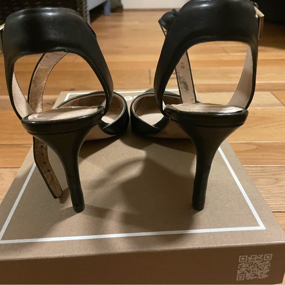 Women’s black ankle strap heels - Picture 3 of 6